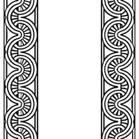 Curate seamless ethnic border patterns with symbolic cultural elements and isolated white backgrounds ideal for upscale product packaging and digital branding concept as Blend cult Clear vector