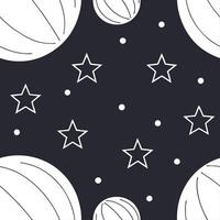 Curate seamless alien landscape patterns with horizon lines star elements and negative white space for futuristic brand expansions and editorial designs concept as Combine minimal Clear vector
