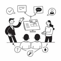 Cryptocurrency Conference Networking Event concept as Professionals network and exchange ideas at a cryptocurrency conference networking event in Photo Stock Concept Clear vector