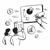 CSR Impact Reporting and Accountability concept as Companies report on the impact and accountability of their CSR activities at an annual stakeholder meeting in Photo Stock Concep Clear vector