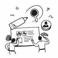 Cross Functional UX Teams concept as Cross functional teams collaborate to enhance user experience design across different departments of a company in Photo Stock Concept Clear Set 2 vector