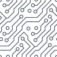 Create seamless tile patterns using intricate circuit board traces combined with digital waveforms and isolated white for futuristic design impact concept as Fuse intricate circuit Clear vector