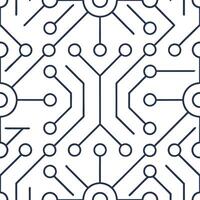 Create seamless tile patterns using stylized circuit board motifs and digital line art with isolated white balance for futuristic UI design and branding concept as Merge stylized c Clear Set 2 vector