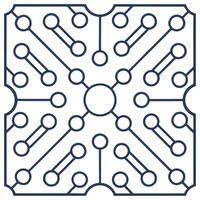 Create seamless tile patterns using circuit board schematic elements and digital wave patterns with isolated white for advanced tech branding visuals concept as Fuse circuit board Clear vector