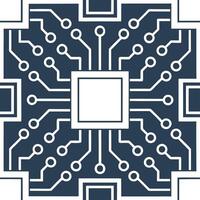 Create seamless tile patterns using complex circuit board diagrams and digital microchip layouts with isolated white for futuristic tech design concept as Integrate complex circuit Clear vector