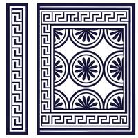 Create seamless tile patterns based on ethnic borders and historical elements featuring isolated white balance for premium design projects concept as Combine cultural history with Clear vector