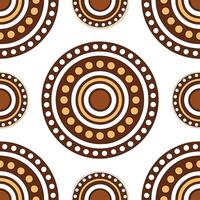 Create seamless tile patterns based on Australian Aboriginal symbols using earthy colors and circular motifs for a cultural yet contemporary look concept as Integrate Australian A Clear Set 2 vector