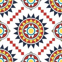 Create seamless tile pattern based on traditional Persian rug designs with rich colors and intricate geometric motifs concept as Draw inspiration from the intricate geometric moti Clear vector