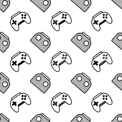 Create seamless icon based patterns with floating augmented reality and robotics symbols across stark white perfect for advanced brand strategy or trade show visuals concept as Sho Clear