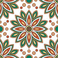 Create seamless pattern using South American tribal designs with vibrant colors and organic shapes for modern tiles concept as Reflect the richness of South American culture with Clear vector
