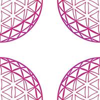 Create seamless holographic tessellation blending geometric spheres glossy color shifts and stark white balance for bold futuristic surfaces concept as Fuse spherical geometry and Clear vector