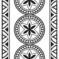 Create seamless ethnic border tile patterns combining tribal art geometric motifs and cultural symbols perfect for brand development and digital campaigns concept as Fuse tribal ar Clear vector