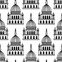 Create high contrast seamless tiles using cultural motifs and urban patterns with clear clean lines for contemporary spaces concept as High contrast motifs combine urban patterns w Clear vector