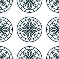 Create abstract seamless patterns featuring tribal artifacts on white backgrounds for clean professional digital designs aimed at international branding concept as Stylize indigeno Clear vector