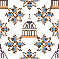 Create contemporary tile design with vibrant local icons isolated white spaces and smooth repeating motifs for social media graphics concept as Contemporary design merges vibrant l Clear vector