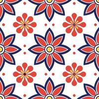 Create a seamless tile pattern using motifs from traditional Mexican folk art focusing on bold vibrant colors and cultural symbolism concept as Use the colorful and symbolic motif Clear vector