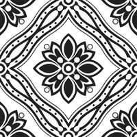 Create a seamless tile pattern based on Indian block printing techniques focusing on floral motifs and vibrant colors concept as Integrate floral motifs and intricate block print Clear Set 8 vector