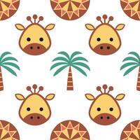 Craft seamless tile patterns featuring animal motifs from ethnic fauna using bright tones geometric separation and clear white space for balance concept as Animal motifs are repeat Clear vector