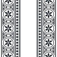 Craft seamless patterns featuring ethnic borders with floral and geometric elements ideal for modern advertising and cultural heritage campaigns concept as Create floral inspired t Clear vector