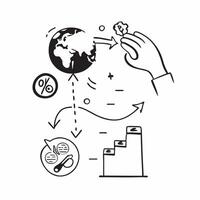 Corporate Carbon Footprint Reduction concept as Corporations undertake initiatives to measure and reduce their carbon footprint aligning with global sustainability goals in Photo Clear Set 2 vector