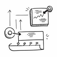 Conveyor belt and a financial forecast chart symbolizing inventory prediction in double exposure with copy space concept as A conveyor belt blended with a financial forecast chart Clear Set 2 vector