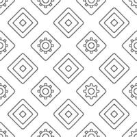 Construct seamless tile design merging VR AI and software icon sets in white squares perfect for boosting brand presence in modern marketing concept as Merge a cohesive set of cutt Clear vector