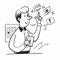 Confident speaker using dynamic gestures during a business presentation concept as A confident speaker using dynamic gestures during a business presentation showcasing positive bod Clear vector