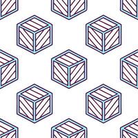 Compose seamless tile layouts highlighting VR environment cubes swirling neon lines and stark white background for futuristic brand identity concept as VR cubes anchor swirling neo Clear vector
