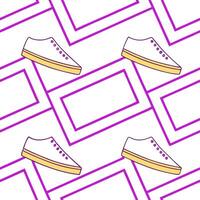 Compose seamless neon grid patterns combining bright lines and geometric blocks over isolated white ideal for high impact marketing and brand experiences concept as Lay fluorescent Clear vector