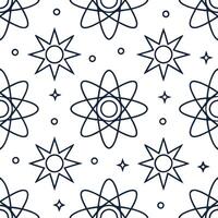 Compose sci fi mosaic tile designs integrating futuristic line art and cosmic shapes on white perfect for trade show booths and tech marketing concept as Arrange intricate cosmic m Clear vector