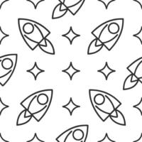 Compose seamless tile patterns mixing geometric spacecraft cross sections glowing lines and crisp white isolation for futuristic branding concept as Geometric spacecraft cross sect Clear vector