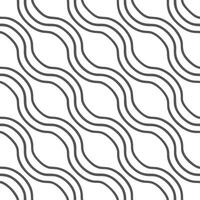 Compose minimal wave pulses circuit beam stripes and crisp white negative space emphasizing a sleek forward tech tile pattern concept as Minimal wave pulses intersect circuit beams Clear vector