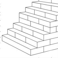 Compose hovering trapezoid stacks build luminous color steps retain crisp white isolation and present ultra modern layered tile arrangement concept as Cluster trapezoid panels in a Clear vector