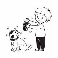 Child with epilepsy playing with his service dog concept as A child with epilepsy happily playing with his service dog emphasizing joy inclusion and the supportive bond between the Clear vector