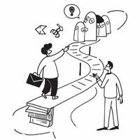 Career Coaching Session concept as An individual receives guidance from a career coach to navigate professional challenges and enhance career path in Photo Stock Concept Clear vector