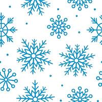 Bright winter snow seamless pattern with bright snowflakes and light snow covering for a fresh winter look concept as Fresh winter snow pattern with bright snowflakes and light sno Clear vector