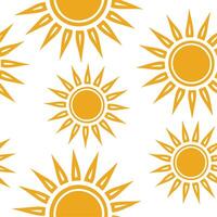 Bright spring sunshine seamless pattern with golden light and vivid flowers for a cheerful vibrant spring design concept as Vivid spring sunshine pattern with golden light and brig Clear Set 2 vector