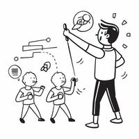Boy with autism enjoying a fencing class concept as A boy with autism joyfully participating in a fencing class highlighting inclusion focus and the benefits of organized sports i Clear Set 2 vector
