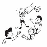 Boy with a prosthetic leg playing soccer with his team concept as A boy with a prosthetic leg joyfully playing soccer with his teammates showcasing resilience inclusion and the exc Clear Set 2 vector
