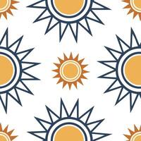 Bold spring sunshine seamless pattern with dramatic sun rays and intense warm hues for striking designs concept as Striking spring sunshine pattern with bold sun rays and warm hues Clear Set 2 vector