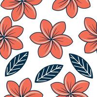Bold summer flowers seamless pattern with oversized blooms and contrasting colors for dramatic designs concept as Dramatic summer flowers pattern with oversized blooms and bold col Clear vector