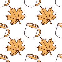 Autumn warmth seamless tile pattern with cozy blankets and golden maple leaves for inviting home decor concept as Cozy blankets and golden maple leaves arranged seamlessly to creat Clear Set 15 vector