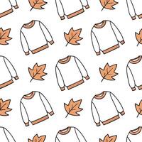 Autumn warmth seamless tile pattern with cozy blankets and golden maple leaves for inviting home decor concept as Cozy blankets and golden maple leaves arranged seamlessly to creat Clear Set 8 vector