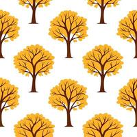 Autumn trees seamless tile pattern with vibrant maple and oak leaves for warm home decor concept as Vibrant maple and oak leaves arranged seamlessly to create warm and inviting aut Clear Set 6 vector