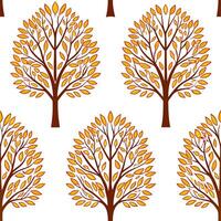 Autumn trees seamless tile pattern with vibrant maple and oak leaves for warm home decor concept as Vibrant maple and oak leaves arranged seamlessly to create warm and inviting aut Clear Set 2 vector