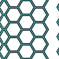 Abstract seamless pattern featuring interconnected hexagonal grids with neon accents evoking a futuristic digital interface concept as A complex scene displaying hexagonal grids li Clear Set 2 vector