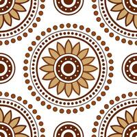 Aboriginal dot art and traditional patterns seamless tile pattern with earthy tones and cultural motifs for authentic decor concept as Earthy toned Aboriginal dot art and tradition Clear vector