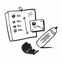 Whiteboard marker isolated on white background concept as A whiteboard marker isolated on a white background symbolizing business planning brainstorming and professional presentati Clean Version 2 vector