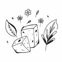 Watercolor tiles with cute sage leaves and daisies concept as Seamless watercolor tiles featuring minimal cute sage leaves and delicate daisies perfect for creating a calming and a v1 vector