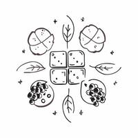 Watercolor tiles with cute grape leaves and hydrangeas concept as Seamless watercolor tiles featuring minimal cute grape leaves and charming hydrangeas creating a rich and elegant v1 vector